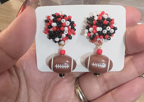 Sports Pompom Earrings