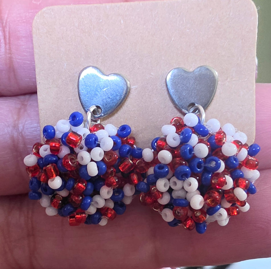 Pompom Topper Earrings