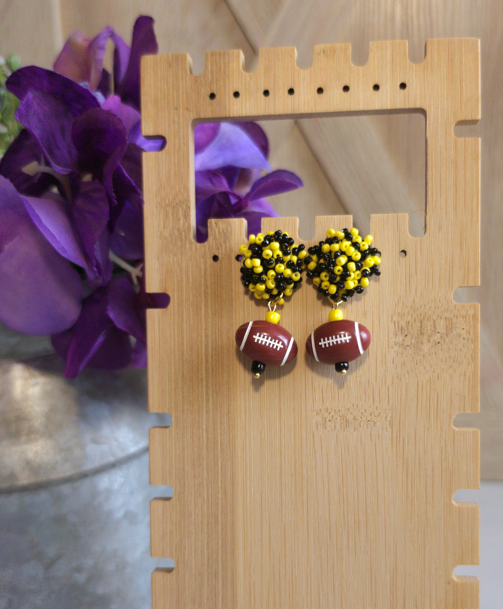 Sports Pompom Earrings
