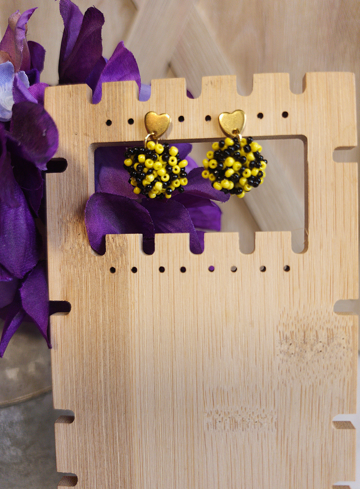Pompom Topper Earrings